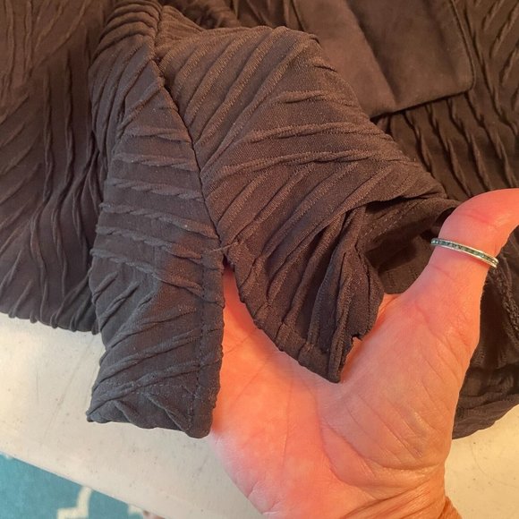 Chicos Womens Black Collar Button Up Long Sleeve Blouse Dress Shirt Stretch XXL - Picture 12 of 13